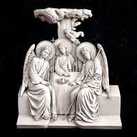 icon Holy Trinity New Testament | 3D