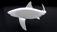 Great White Turn 3D Printable Model | 3D