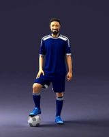 Soccer player 0046 3D Print Ready | 3D