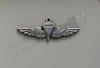 Army special force paratrooper logo pendant 3d model | 3D
