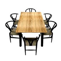 Modern table with CH24 chairs