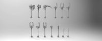 Necron Weapon Set | 3D