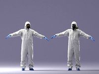 Hazmat suit man T-pose 0329-2