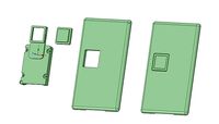 Billetbox rev 4 Square button package | 3D