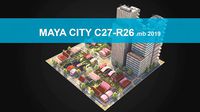 Realistic City District C27-R26 MAYA