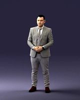 Businessman 0709-3 3D Print Ready | 3D