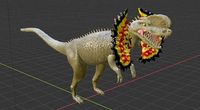 Dilophosaurus Modelled in blender