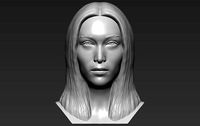 Bella Hadid bust 3D printing ready stl obj formats | 3D