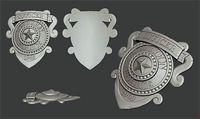 Raccoon officer sign | 3D
