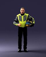 Moto racer in pose 0013 3D Print Ready | 3D