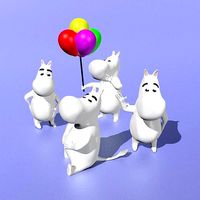 Moomins set of 4 | 3D