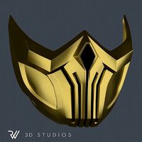 MK11 Scorpion Mask V2 - STL File | 3D