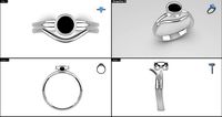 women fashion ring  | 3D