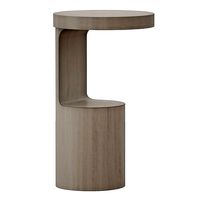 Hout End Table Crate and Barrel