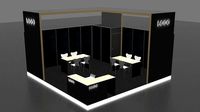 Simple Exhibition Stand 6 x 6 meters