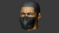 Viper mask with a protective filter | 3D