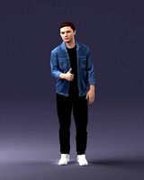 Man in jacket 1121 3D Print Ready | 3D