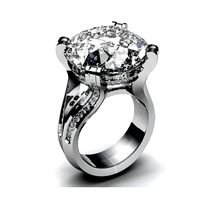 Beatiful Diamond round Engagement ring Solitaire  Anello ca04 | 3D