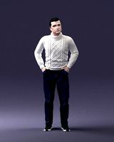Man in sweater 1121 3D Print Ready | 3D