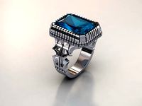 men ring size 65 | 3D
