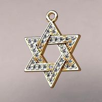 Pendant Jewish Star Of David 15 mm | 3D