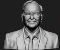 Warren Buffett Bust for 3d Printing | 3D