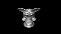 Baby Yoda standing Mandalorian inspired | 3D