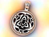 Triquetra Triqueta Trinity Knot Amulet | 3D