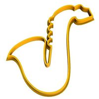 0101 Saxophone 2 cookie cutter | 3D