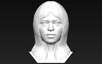 Brigitte Bardot bust 3D printing ready stl obj formats | 3D