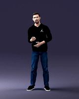 Man in pose 1121 3D Print Ready | 3D
