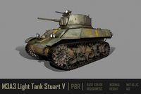 M3A3 Light Tank Stuart V PBR
