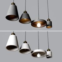 Concrete Vasa Minimalist Pendant Light