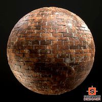 Old Victorian Brickwall Material - Substance Designe