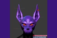 3D Printable Beerus Mask Cosplay - Anubis Helmet STL  | 3D