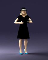 Gangster girl 0921 3D Print Ready | 3D