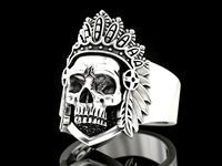 Indian Skull ring | 3D