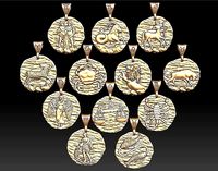 horoscope pendant set | 3D