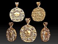 Horoscope Cancer pendant | 3D