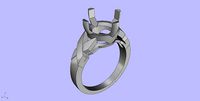 Antique Engangement Ring | 3D