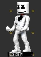 Marshmallow Fortnite cellphone and joystick holder  | 3D