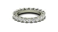 V Shape prong Diamond Ring | 3D