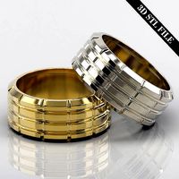 Wedding ring - STL file - 5 ring sizes - Ready to print | 3D