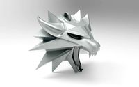 Witcher Necklace - Wolf School Medallion and Pendant  | 3D