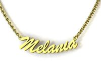 Name Necklace MELANIA delicate 3dmodel | 3D