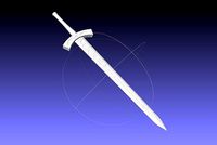 Fate Saber Alter Sword Printable Assembly | 3D