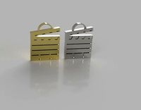 Movie Clapper pendant charm | 3D