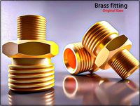 Original Size Brass fitting Nr 245 M17 Ready for print 3D model | 3D