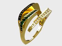 women ring r00075 | 3D