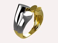 women ring plain  r00074 | 3D
